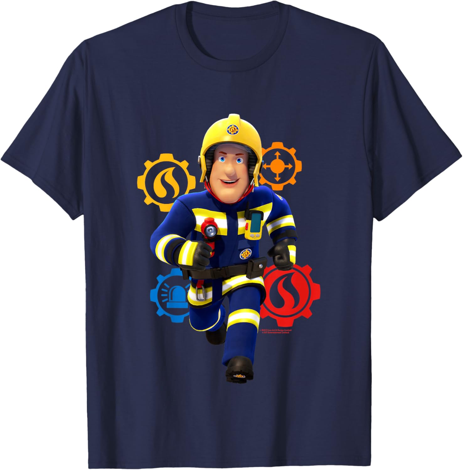 Enfant Sam Le Pompier - en Cours d'utilisation T-Shirt - T-Shirt | Navy