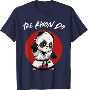 Cute Taekwondo Panda - Funny TKD Korean Martial Arts T-Shirt - T-Shirt | Navy