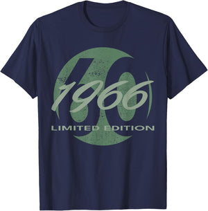 60th Birthday Man Woman 60 Years 1966 Funny Gift T-Shirt - T-Shirt | Navy