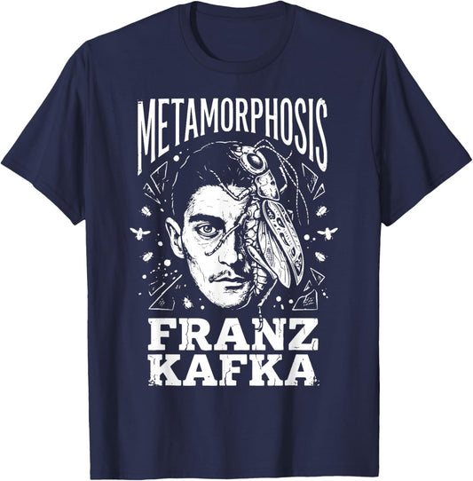 Franz Kafka Metamorphosis T-Shirt - T-Shirt | Navy