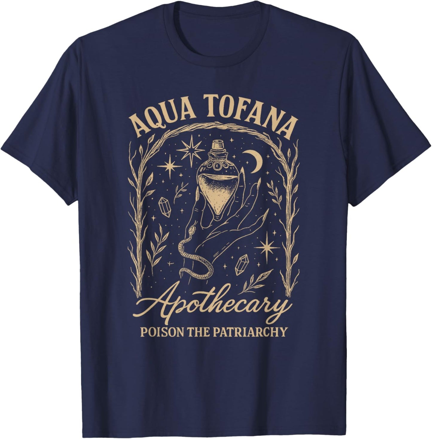 Feminist Empowered Woman Girl Power Equality Aqua Tofana T-Shirt - T-Shirt | Navy