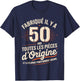 Humour 50 Ans Anniversaire Cadeau Original 50 Ans Homme T-Shirt - T-Shirt | Navy