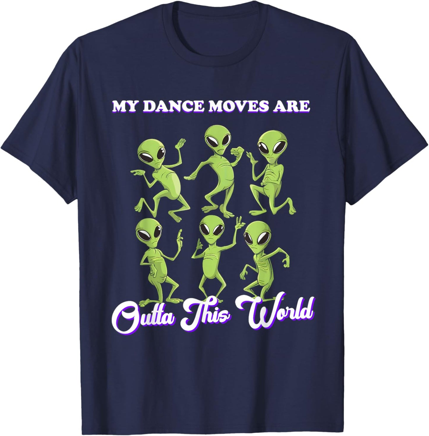 Aliens Dancing Dance Alien Flossing Funny Dance Moves Kids T-Shirt - T-Shirt | Navy