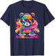 Cartoon Teddy DJ T-Shirt - T-Shirt | Navy