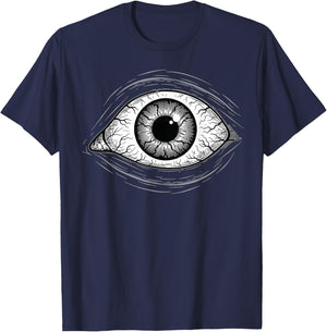 Halloween Eyeball All Seeing Eye Spooky Season Scary Costume T-Shirt - T-Shirt | Navy