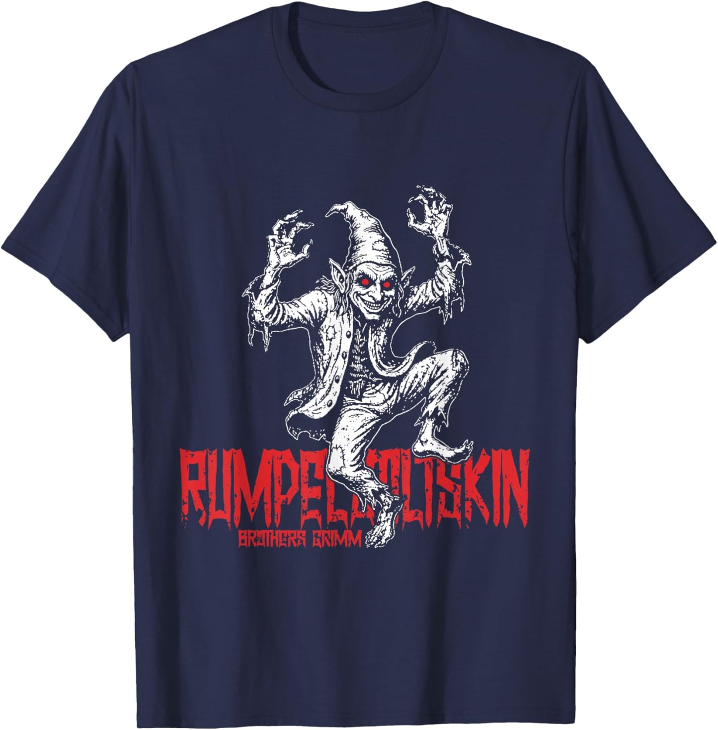 Rumpelstiltskin Grimm Fairytale Vintage T-Shirt - T-Shirt | Navy