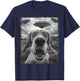Beagle Dog UFO Alien Extraterrestrial Selfie T-Shirt - T-Shirt | Navy
