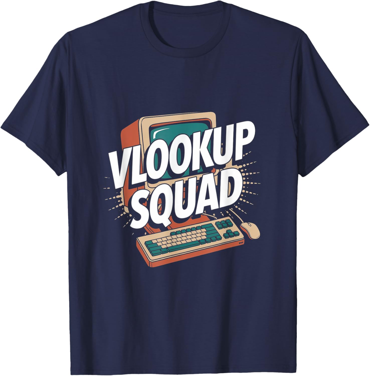 Funny Data Analytic Data Engineer Funny Data Analyst VLOOKUP T-Shirt - T-Shirt | Navy