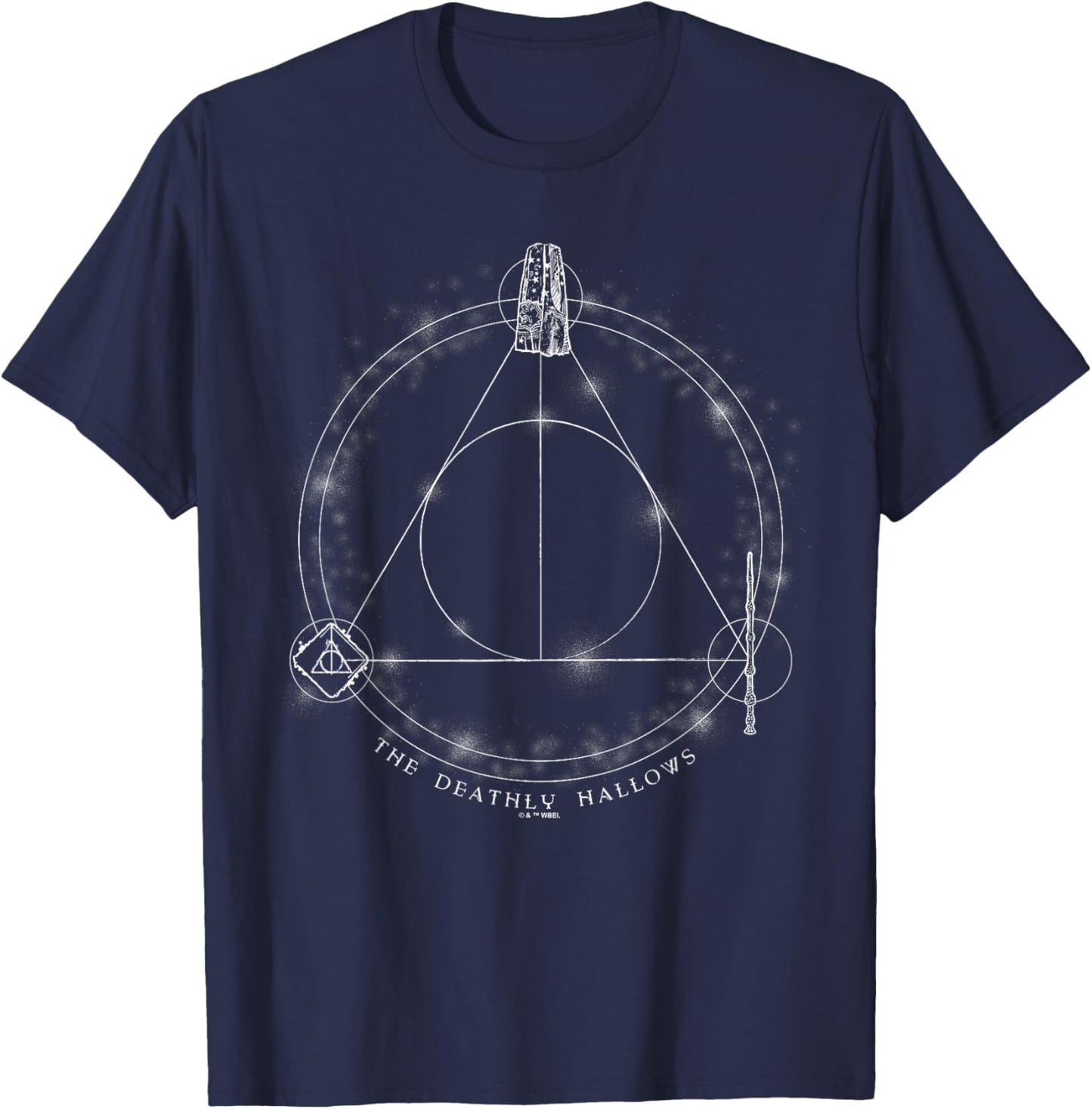 Harry Potter Deathly Hallows Glow T-Shirt - T-Shirt | Navy