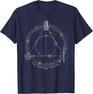 Harry Potter Deathly Hallows Glow T-Shirt - T-Shirt | Navy