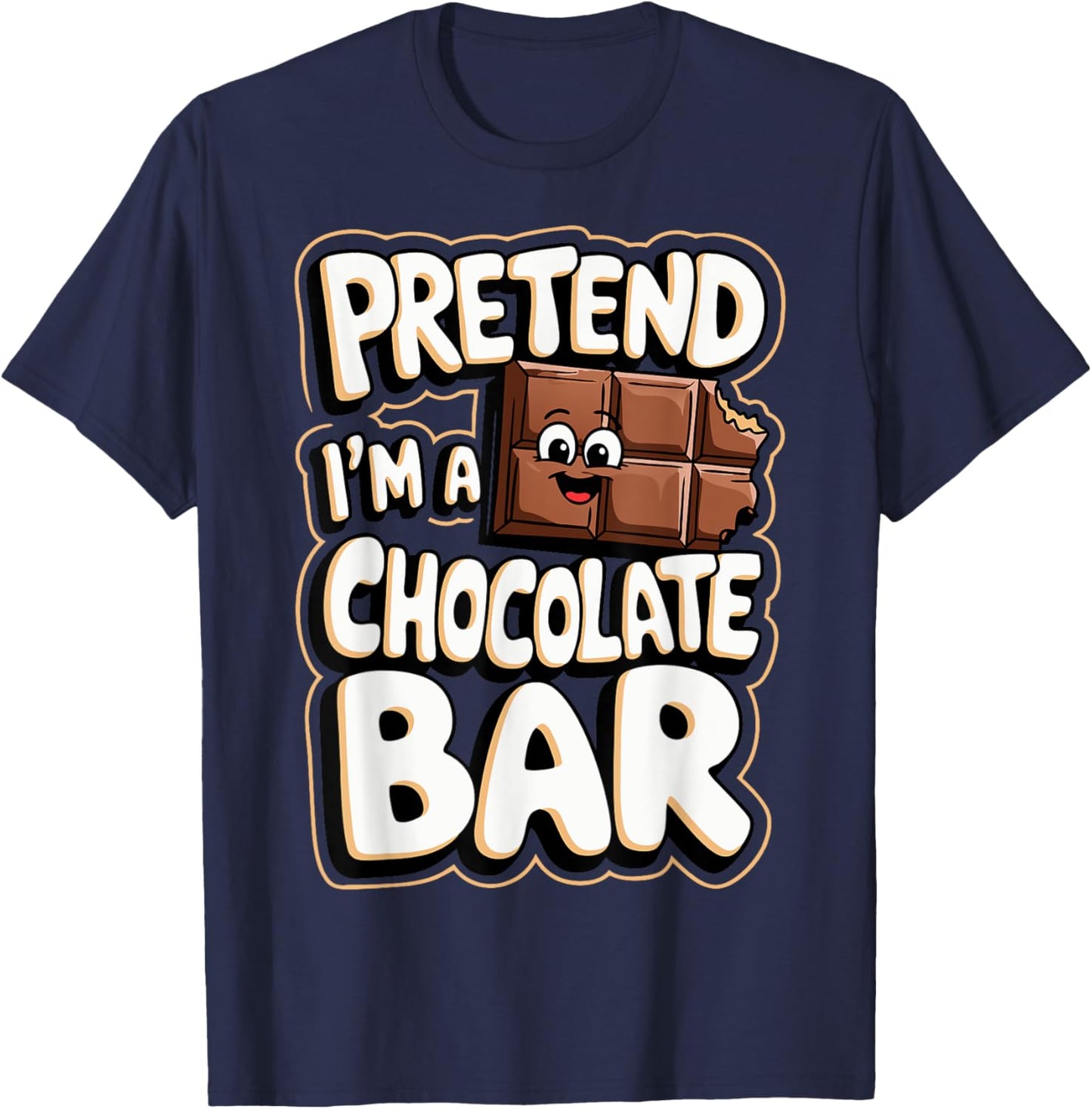Pretend I'm A Chocolate Bar T-Shirt - T-Shirt | Navy