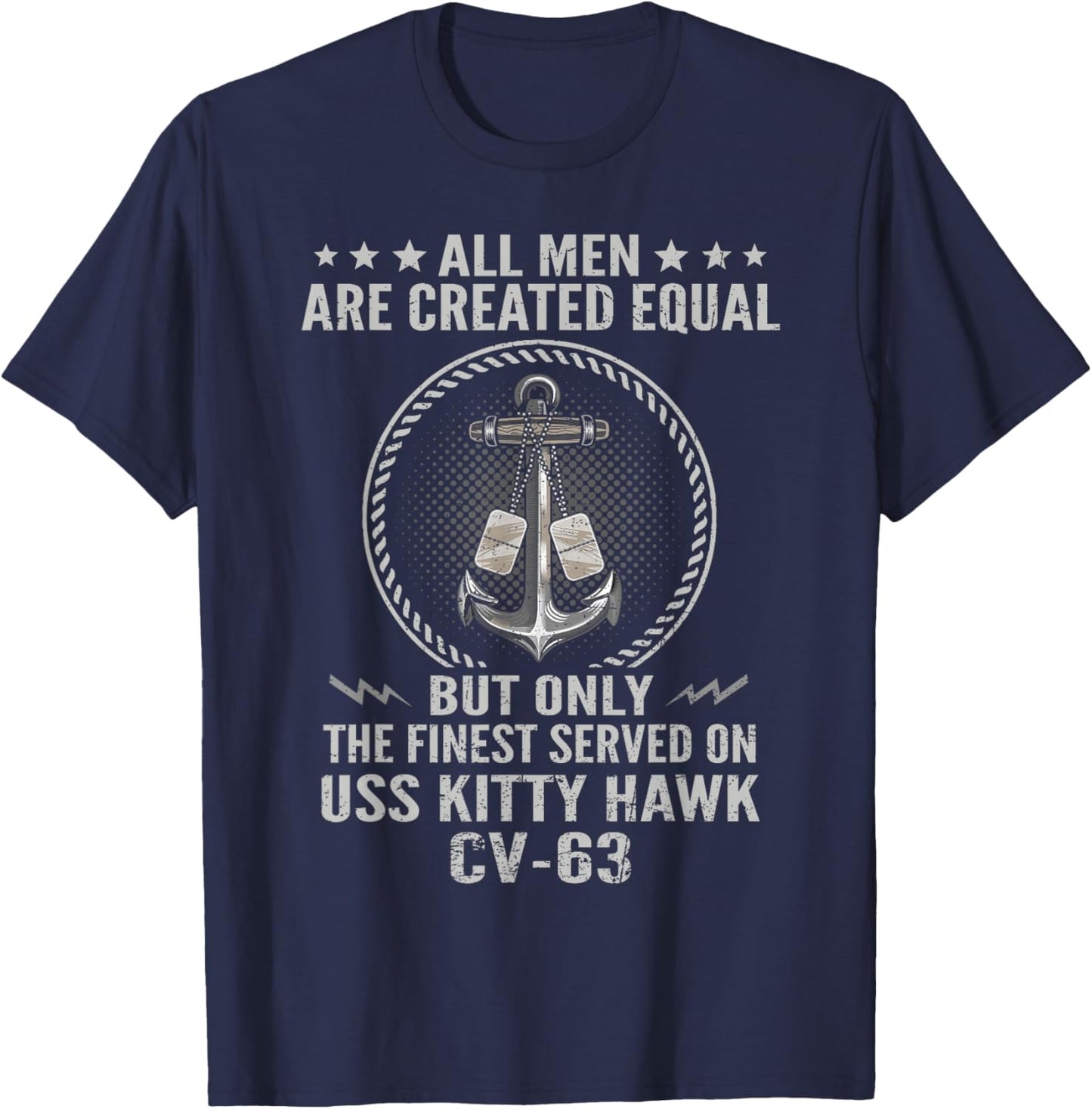 Only The Finest Served On USS Kitty Hawk CV-63 US Veteran T-Shirt - T-Shirt | Navy