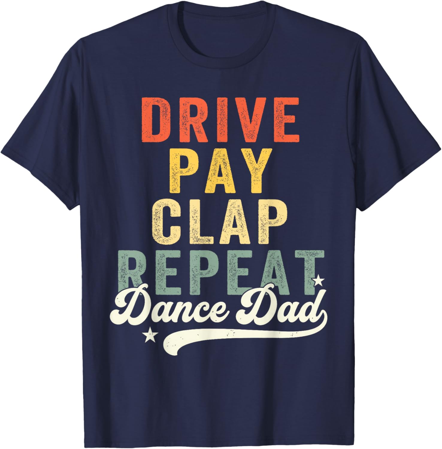 Funny Father's Day Dad Gifts from Daughter Daddy Fathers Day T-Shirt - T-Shirt | Navy