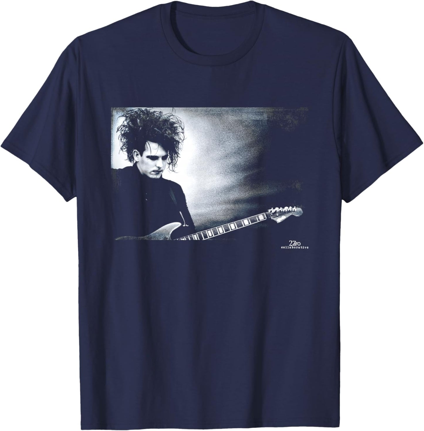 Robert Smith The Cure Live Disintegration Era Phil Nicholls T-Shirt - T-Shirt | Navy