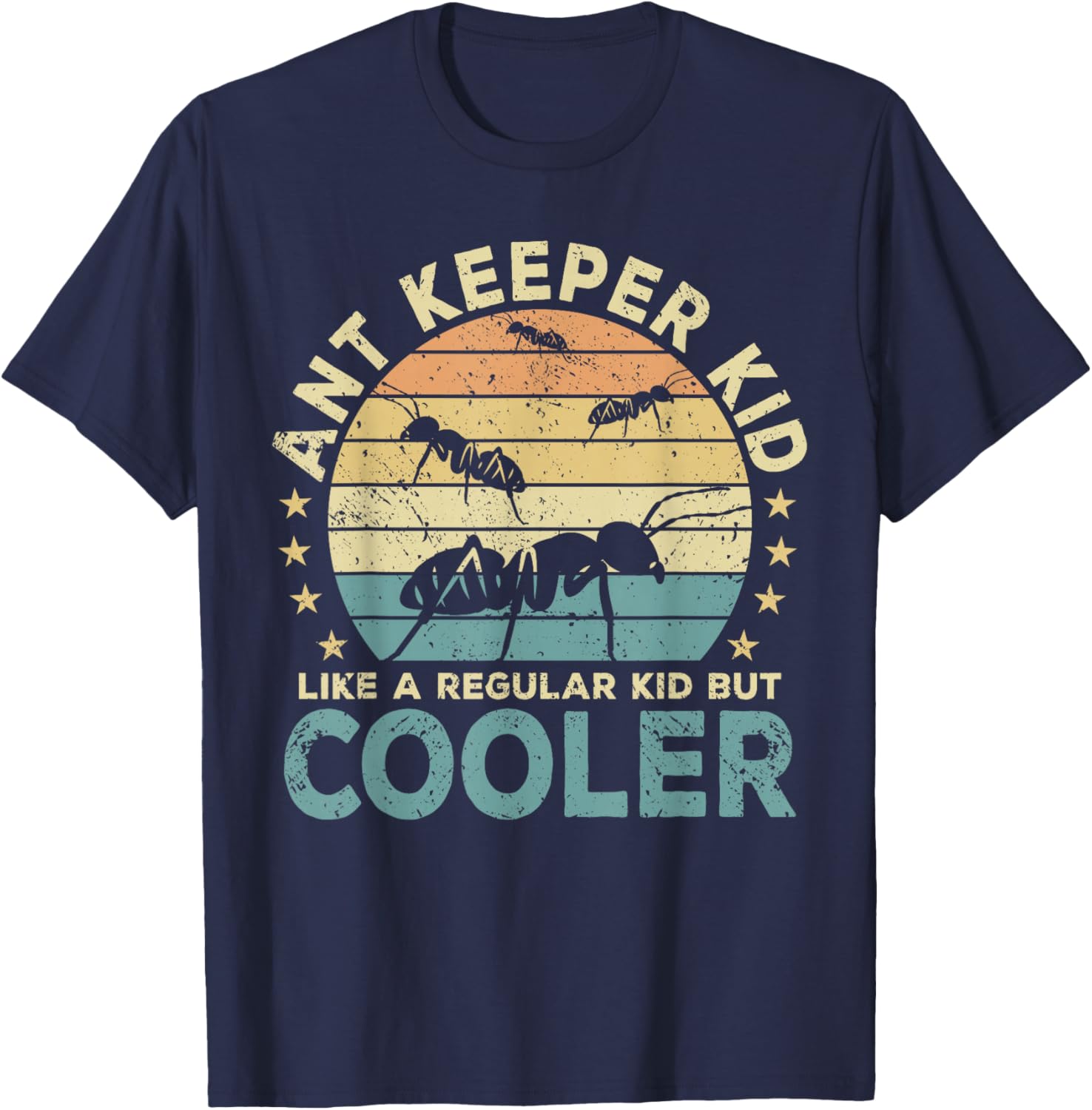 Ant Keeper Kid Ants Funny Ant Keeping T-Shirt - T-Shirt | Navy