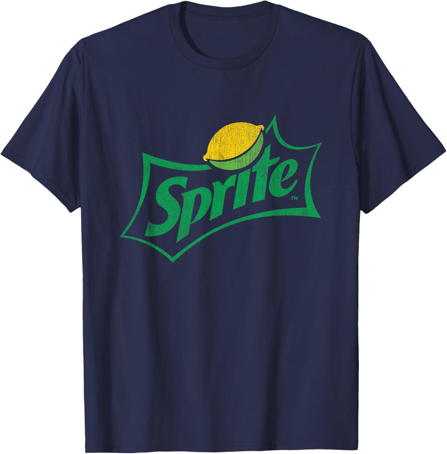 Sprite Distressed Logo T-Shirt - T-Shirt | Navy