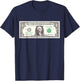 Official $1 Dollar Bill Vintage Money Design Cash Currency T-Shirt - T-Shirt | Navy