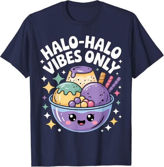 Cute Halo-Halo Filipino Dessert Pinay Pinoy T-Shirt - T-Shirt | Navy
