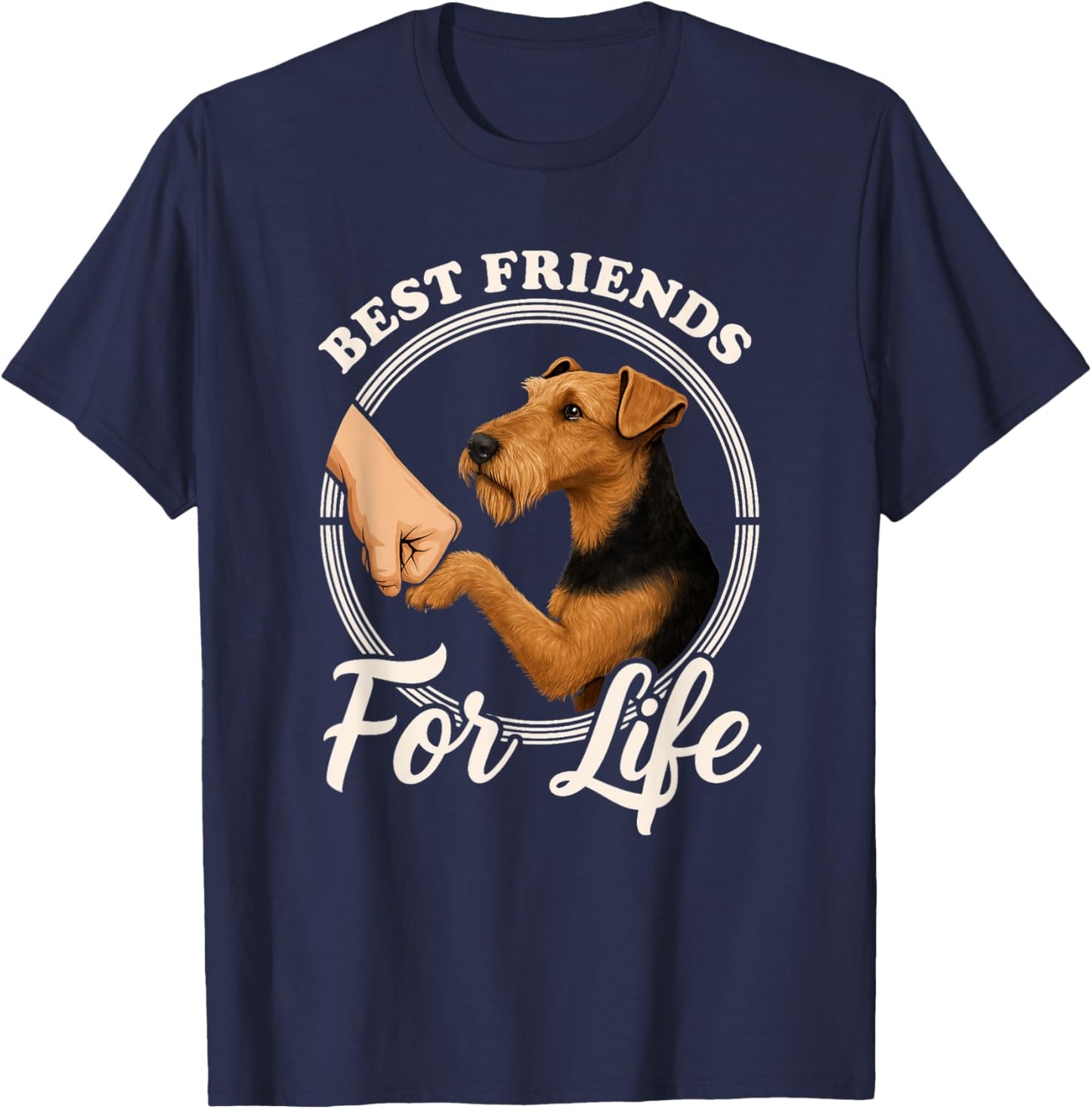 Airedale Terrier Dog Lover Design Beautiful Airedale Terrier T-Shirt - T-Shirt | Navy