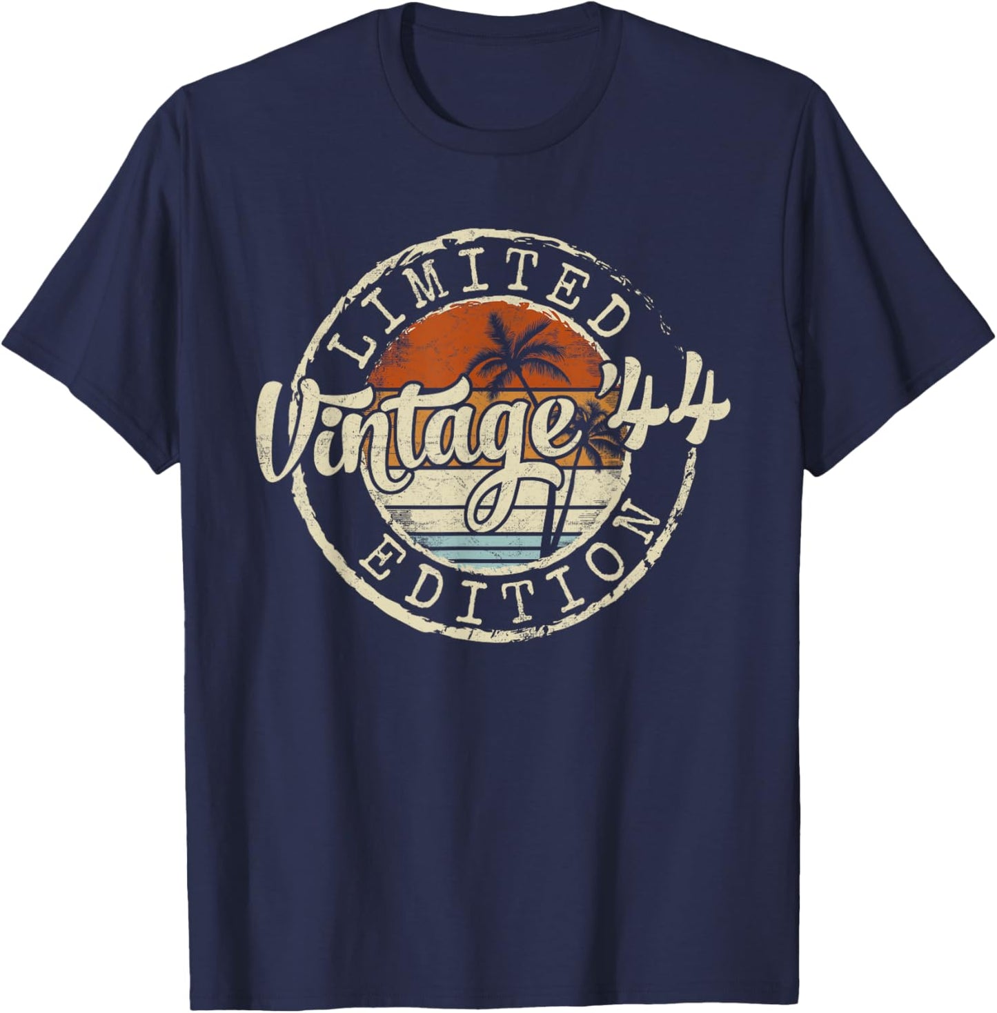 Vintage 1944 81st Birthday Gifts Women 81 Year Old T-Shirt - T-Shirt | Navy
