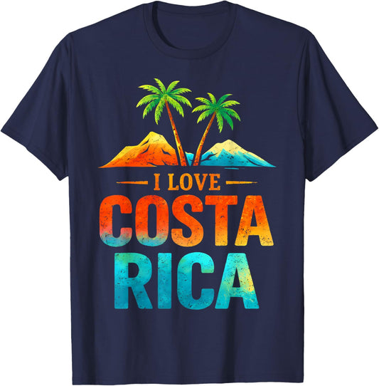 I Love Costa Rica T-Shirt - T-Shirt | Navy