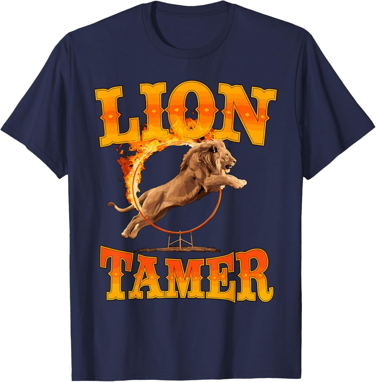 Lion Tamer Costume Circus Staff Carnival T-Shirt - T-Shirt | Navy