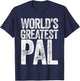 World's Greatest Pal T-Shirt - T-Shirt | Navy