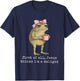 First of All Jesus Thinks I'm A Delight Frog Meme T-Shirt - T-Shirt | Navy