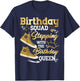 Birthday Squad Shoes Stepping with The Birthday Queen Party T-Shirt - T-Shirt | Navy