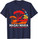 Maasai Mara Africa Safari Animals Kenya Serengeti Travel T-Shirt - T-Shirt | Navy