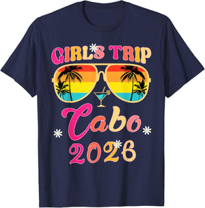 Cabo Girls Trip 2026 Weekend Trip Matching T-Shirt - T-Shirt | Navy