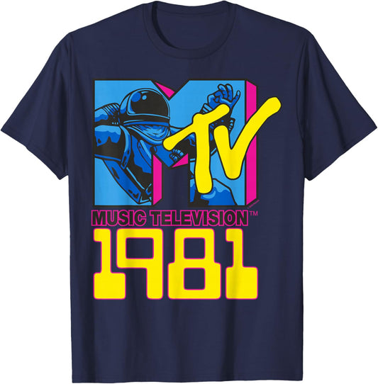 MTV Astronaute 1981 T-Shirt - T-Shirt | Navy