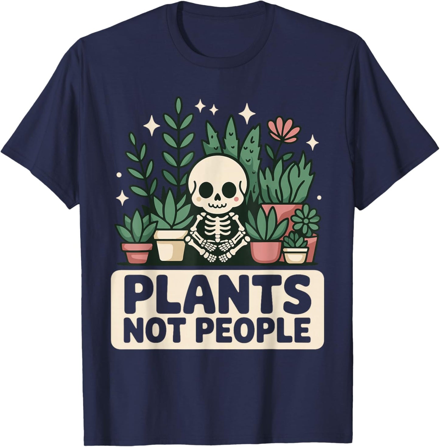 Funny Plant Art Women Gardening Houseplant Lovers T-Shirt - T-Shirt | Navy