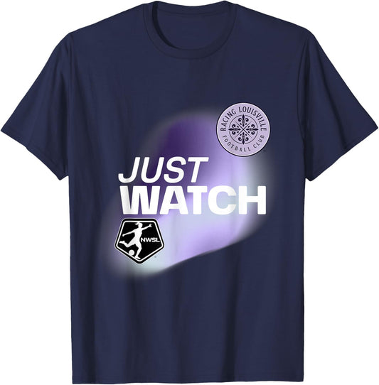 Official License Racing Louisville Football Club Just Watch T-Shirt - T-Shirt | Navy