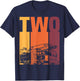 2 Year Old Firefighter Kids Fire Truck 2nd Birthday Boy T-Shirt - T-Shirt | Navy