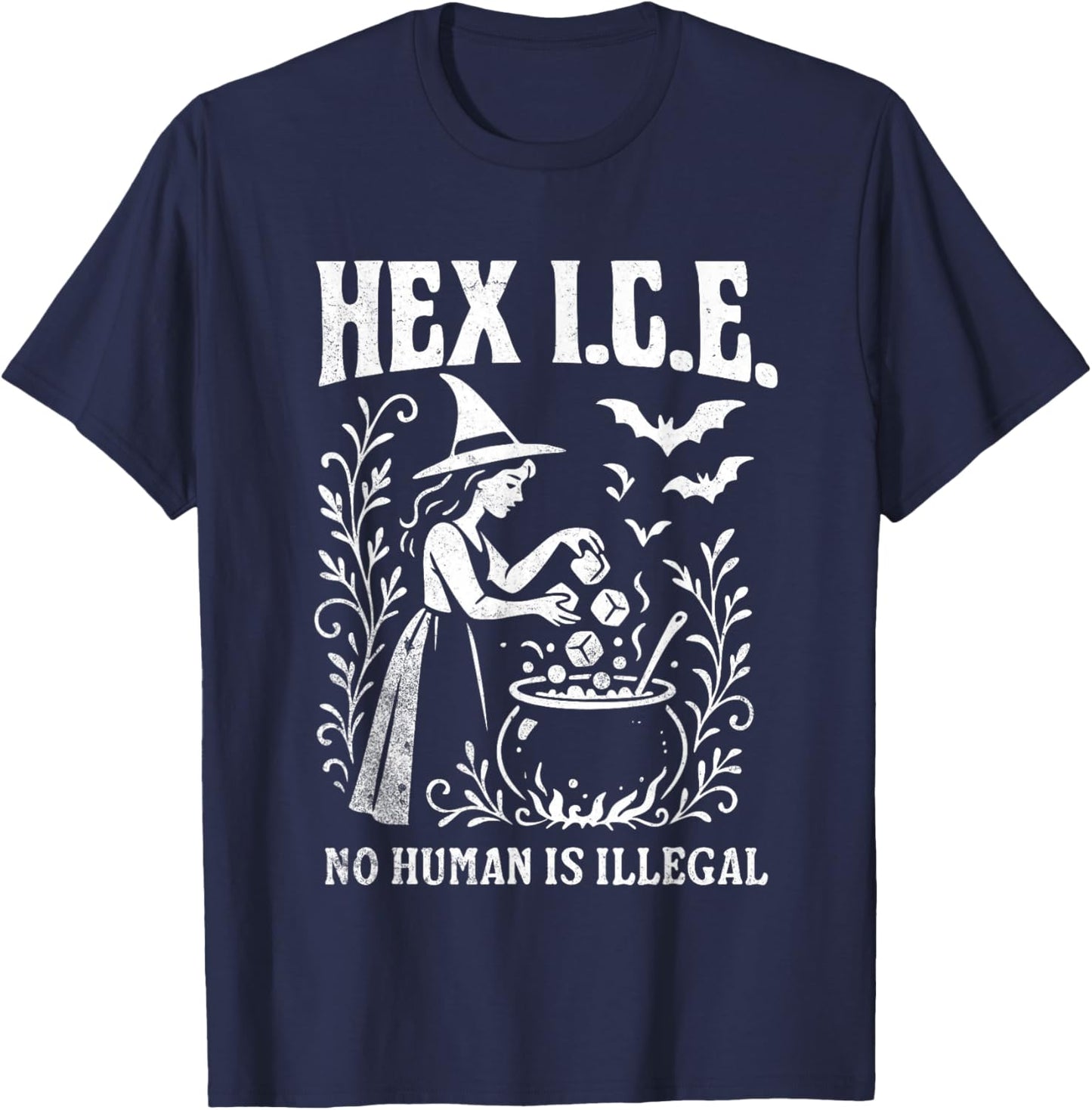 Abolish ICE Halloween T-Shirt - T-Shirt | Navy