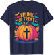 Trunk Or Treat Halloween Costume Christian Pumpkin Church T-Shirt - T-Shirt | Navy