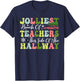 Jolliest Bunch of Teachers This Side Of The Hallway Xmas T-Shirt - T-Shirt | Navy
