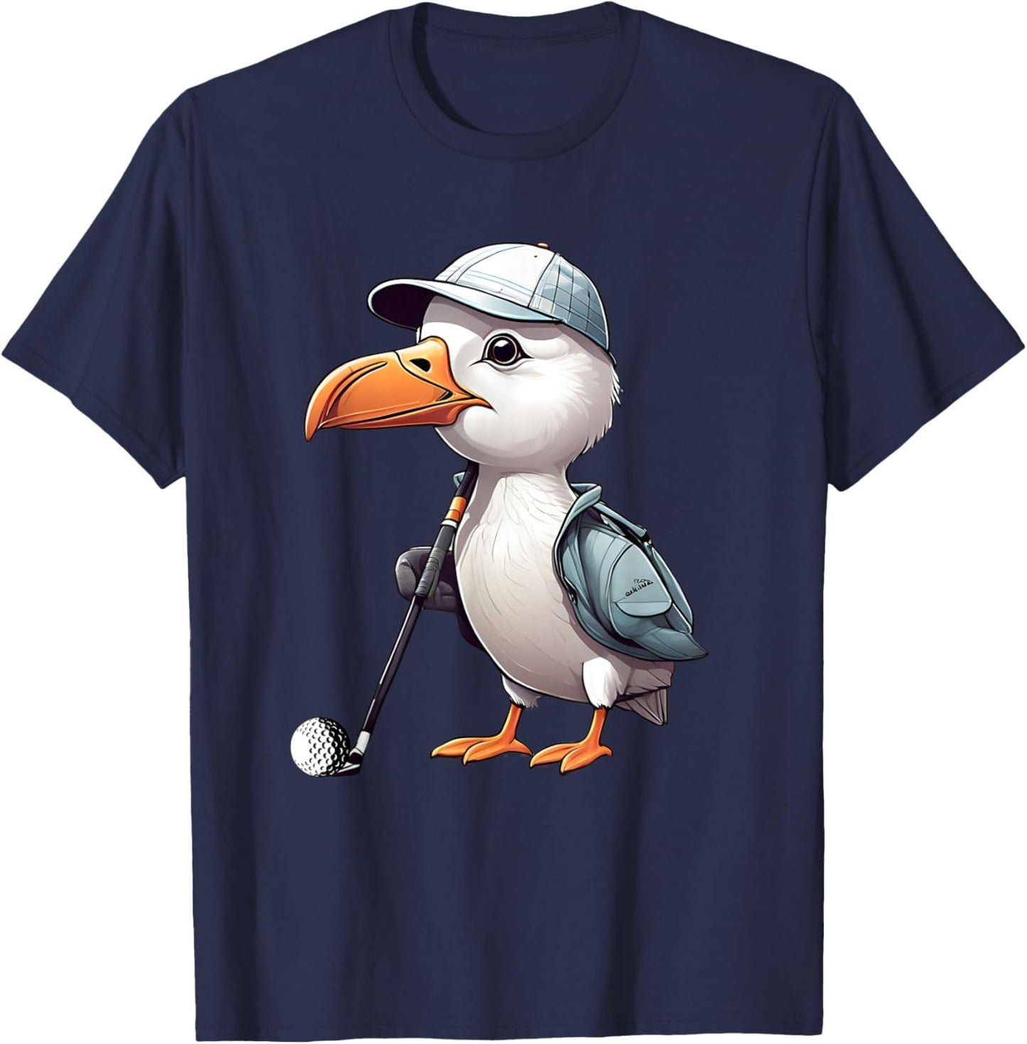 Funny Golfer Albatross Bird Golf Player Game Gift Men Women T-Shirt - T-Shirt | Navy