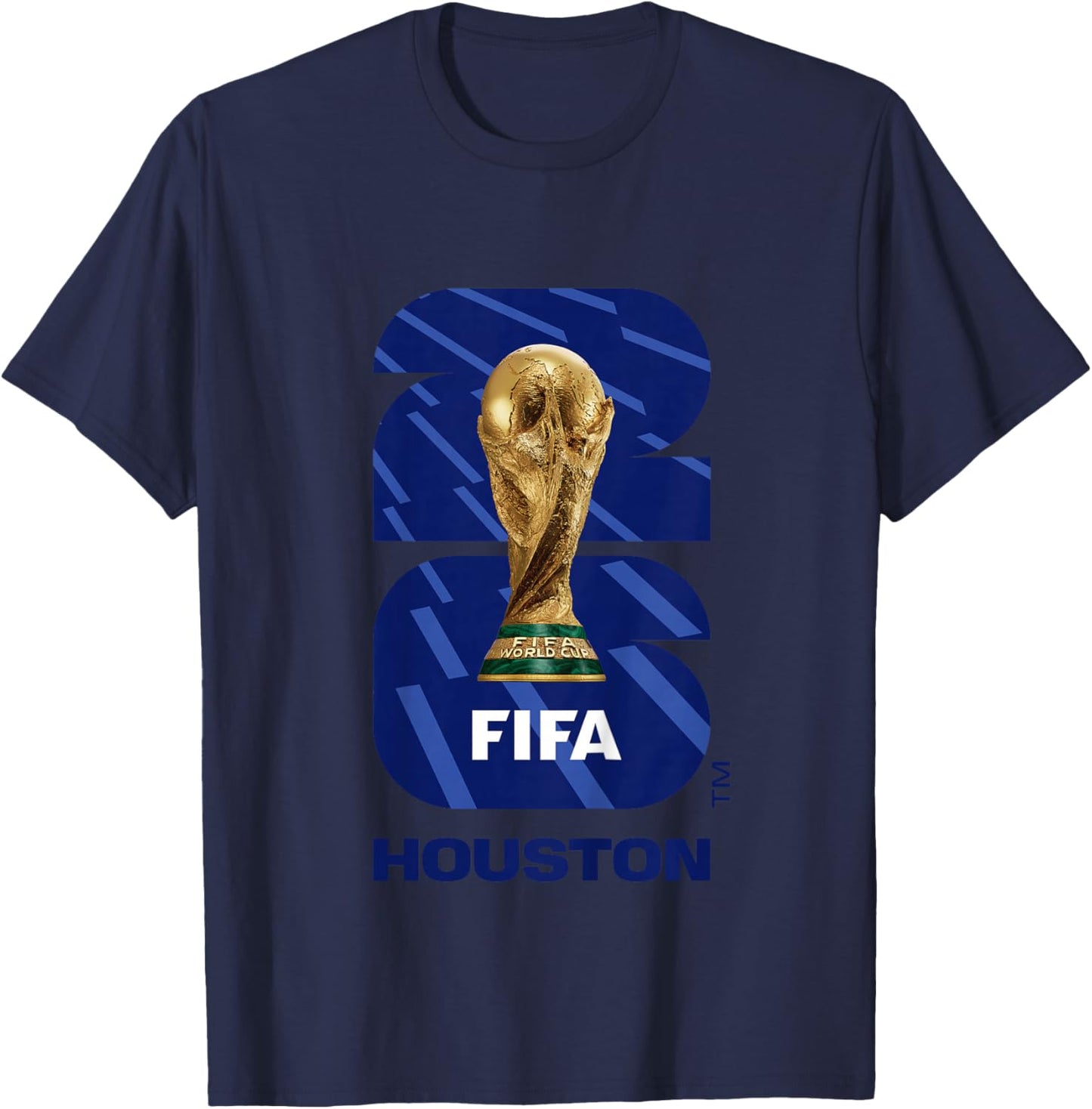 Kids FIFA World CUP26 Houston Trophy Color T-Shirt - T-Shirt | Navy
