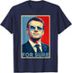 Macron for Sure Aviator Glasses Parody Pop Art Meme T-Shirt - T-Shirt | Navy