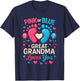 Gender Reveal Shirts, Pink Or Blue Great Grandma Loves You T-Shirt - T-Shirt | Navy