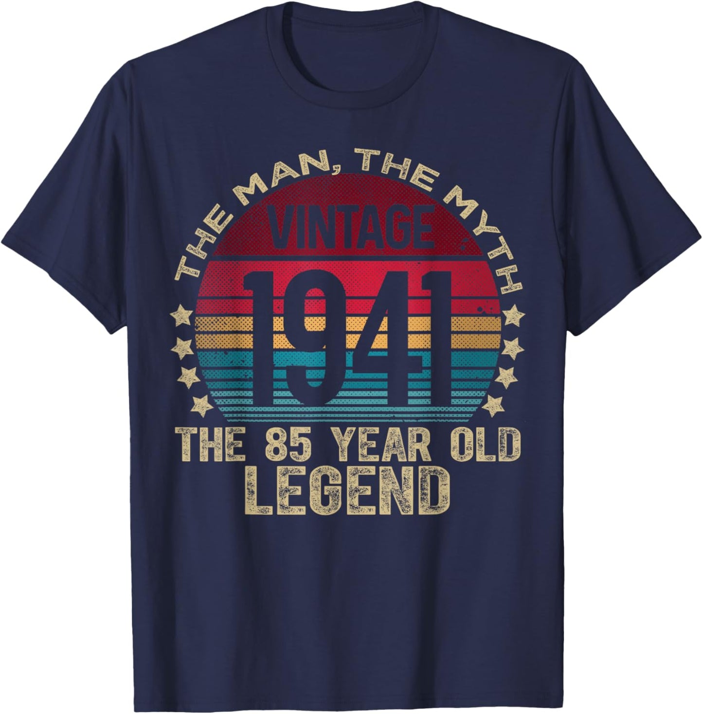 85 Year Old Gifts Vintage 1941 Limited Edition 85th Birthday T-Shirt - T-Shirt | Navy