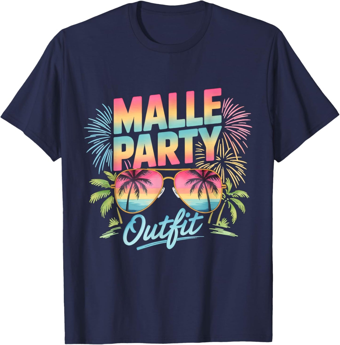 Malle Party Outfit T-Shirt - T-Shirt | Navy