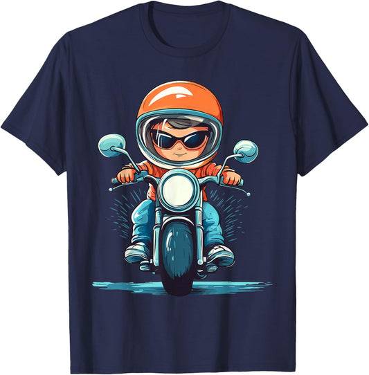 Boys Motorcycle T-Shirt - T-Shirt | Navy