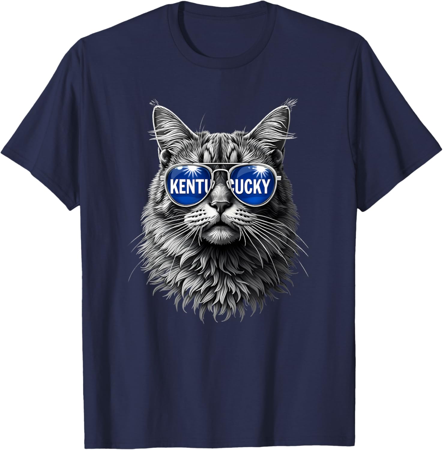 Funny Cat Lovers Kentucky Men Women Co. Cat Lovers Graphic Last Name Kentucky Retro Vintage T-Shirt - T-Shirt | Navy