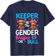 Keeper of The Gender Heifer Or Bull Baby Announcement T-Shirt - T-Shirt | Navy