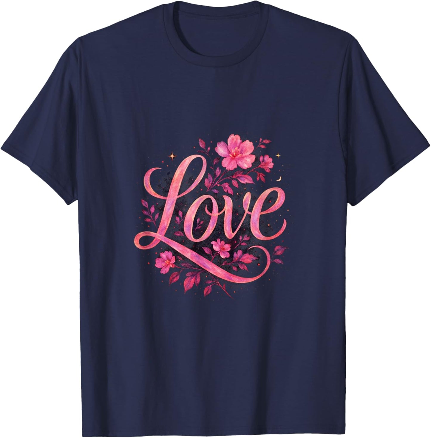 Love - Inspirational Art T-Shirt - T-Shirt | Navy