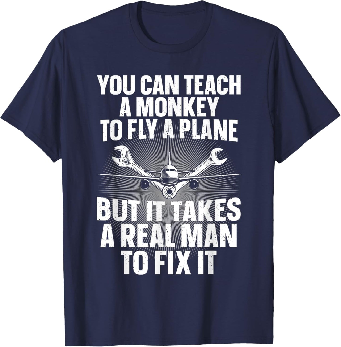 Funny Aircraft Mechanic Art Boys Aircraft Technician T-Shirt - T-Shirt | Navy