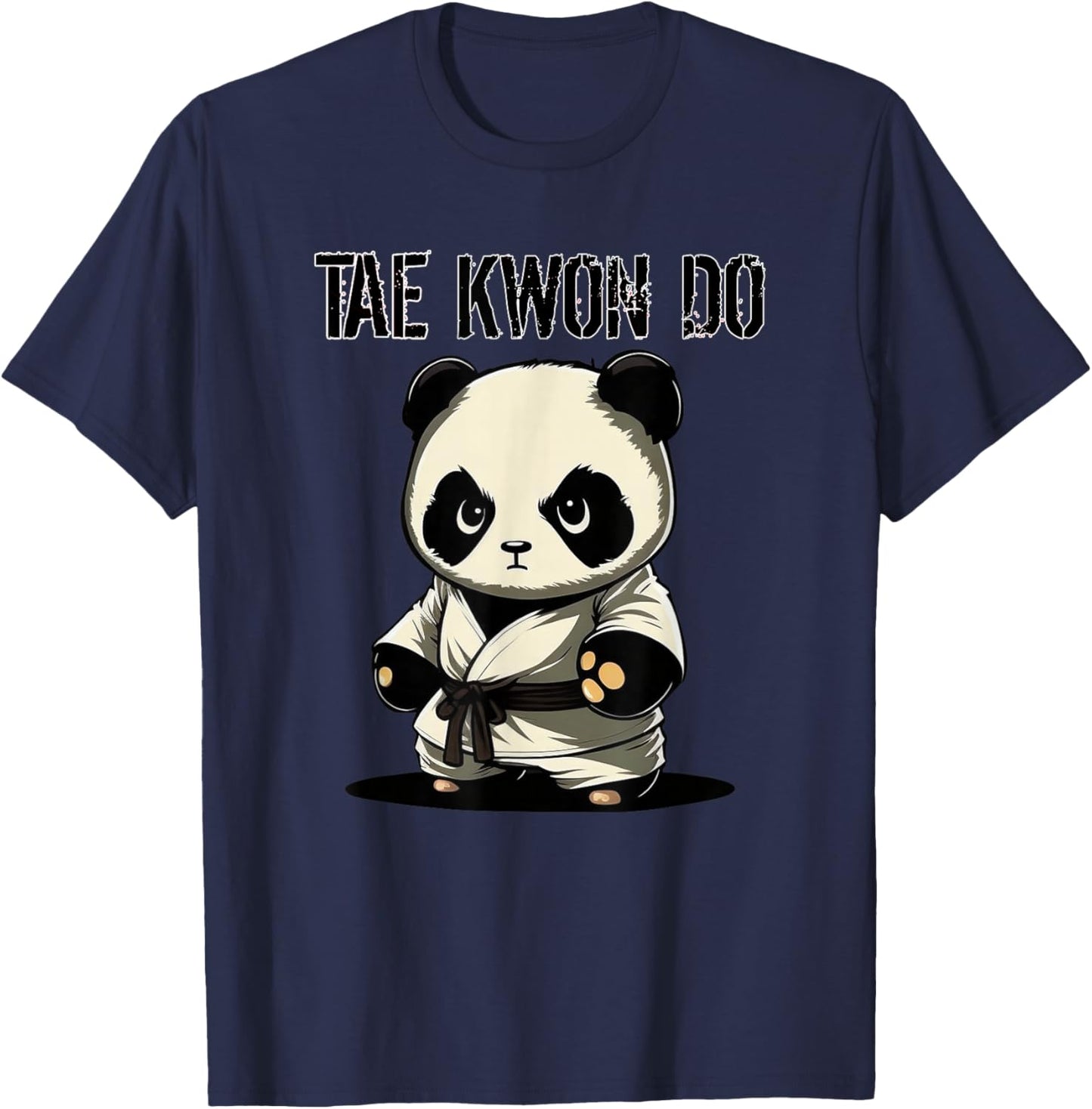 Panda Taekwondo - Cute Korean Martial Arts Panda T-Shirt - T-Shirt | Navy